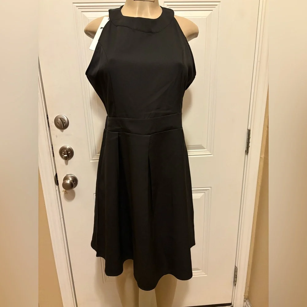 Elegant Black Sleeveless Dress